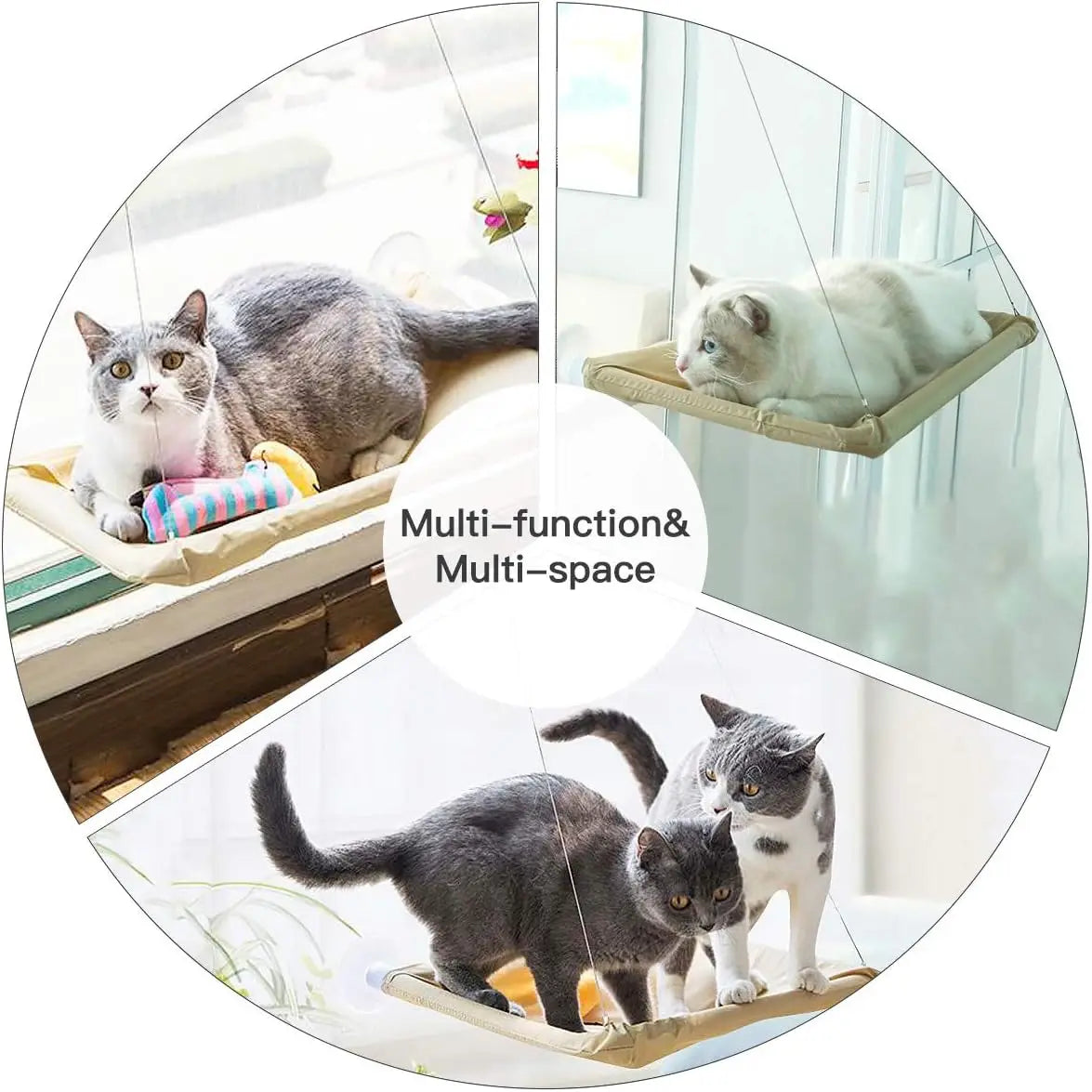 Heavy-Duty Sunny Seat Cat Window Hammock