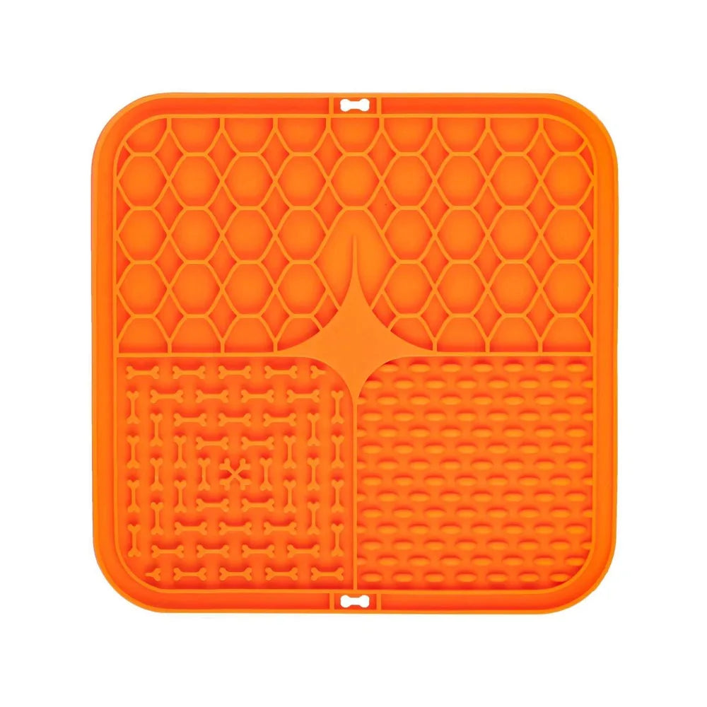 Anti-Anxiety Silicone Slow Feeder Lick Mat with Suction