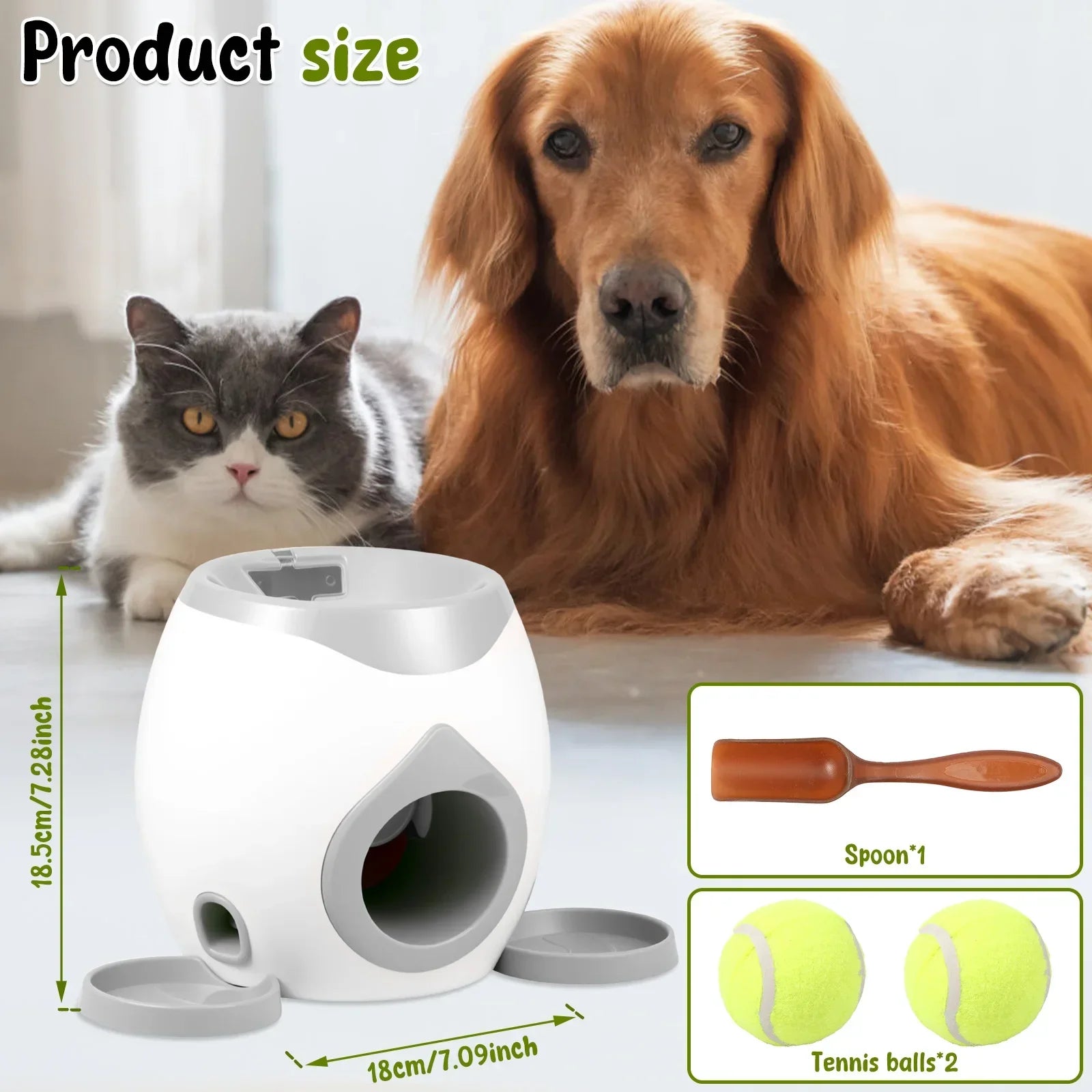 Automatic Interactive Dog Tennis Ball Launcher