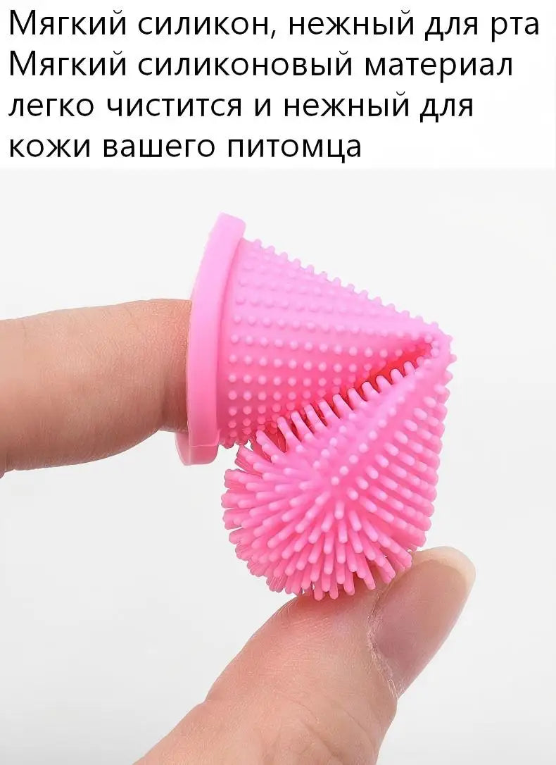 Super-Soft Silicone Pet Finger Toothbrush