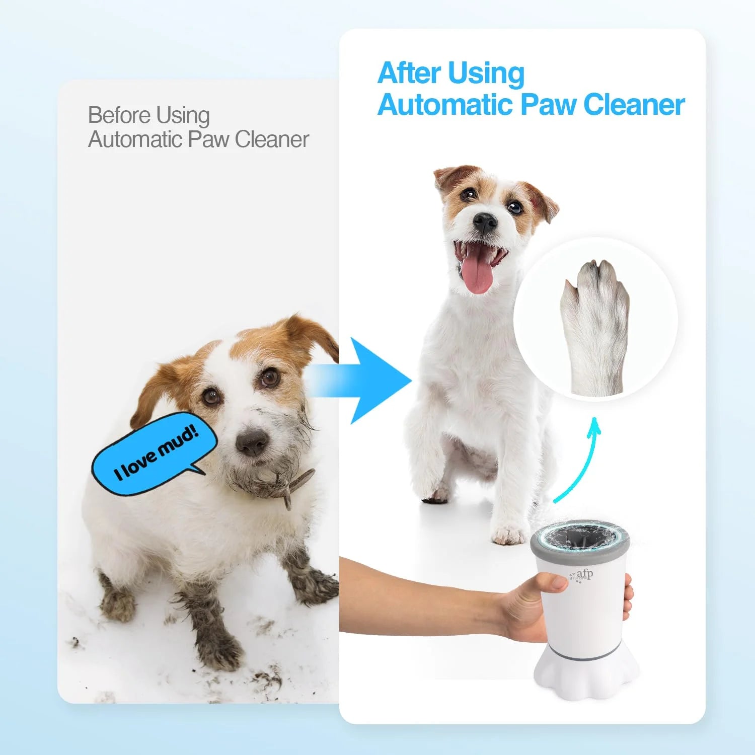 USB-C Rechargeable Automatic Electric Pet Paw Washer