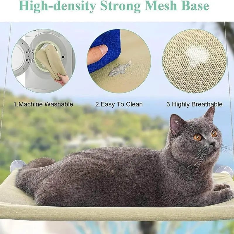 Heavy-Duty Sunny Seat Cat Window Hammock