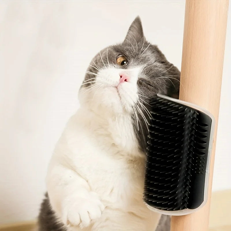Wall-Mounted Cat Self Groomer & Massage Brush