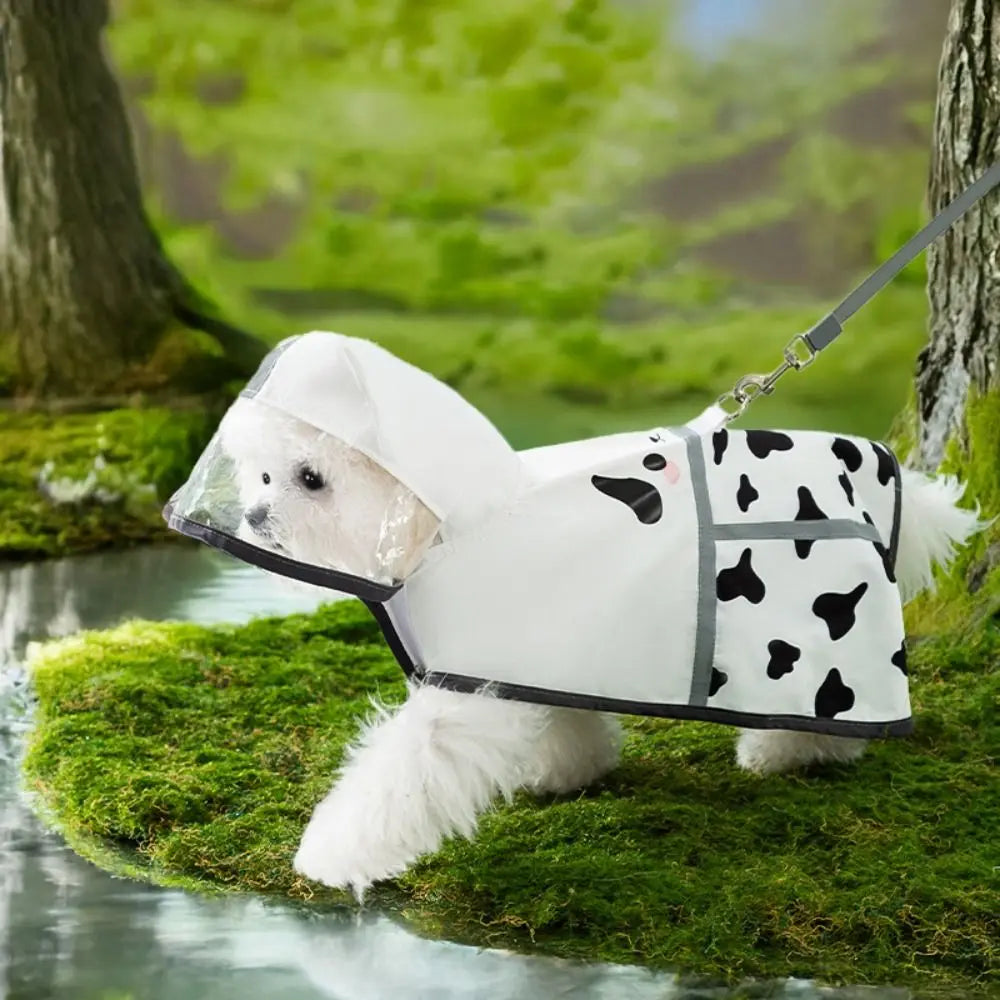 Reflective Waterproof Hooded Pet Raincoat