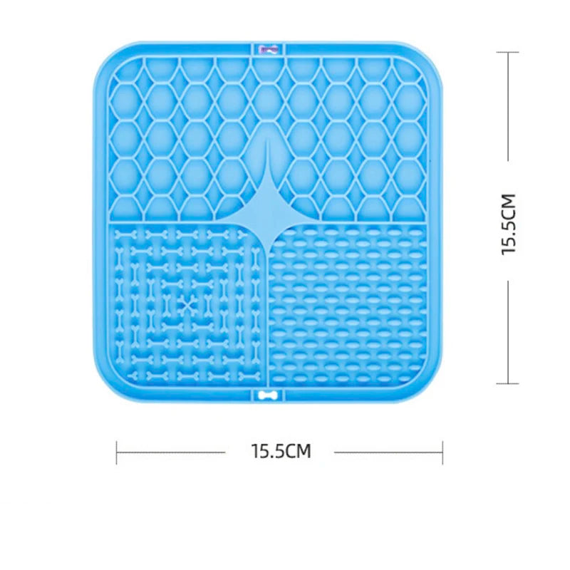 Anti-Anxiety Silicone Slow Feeder Lick Mat with Suction