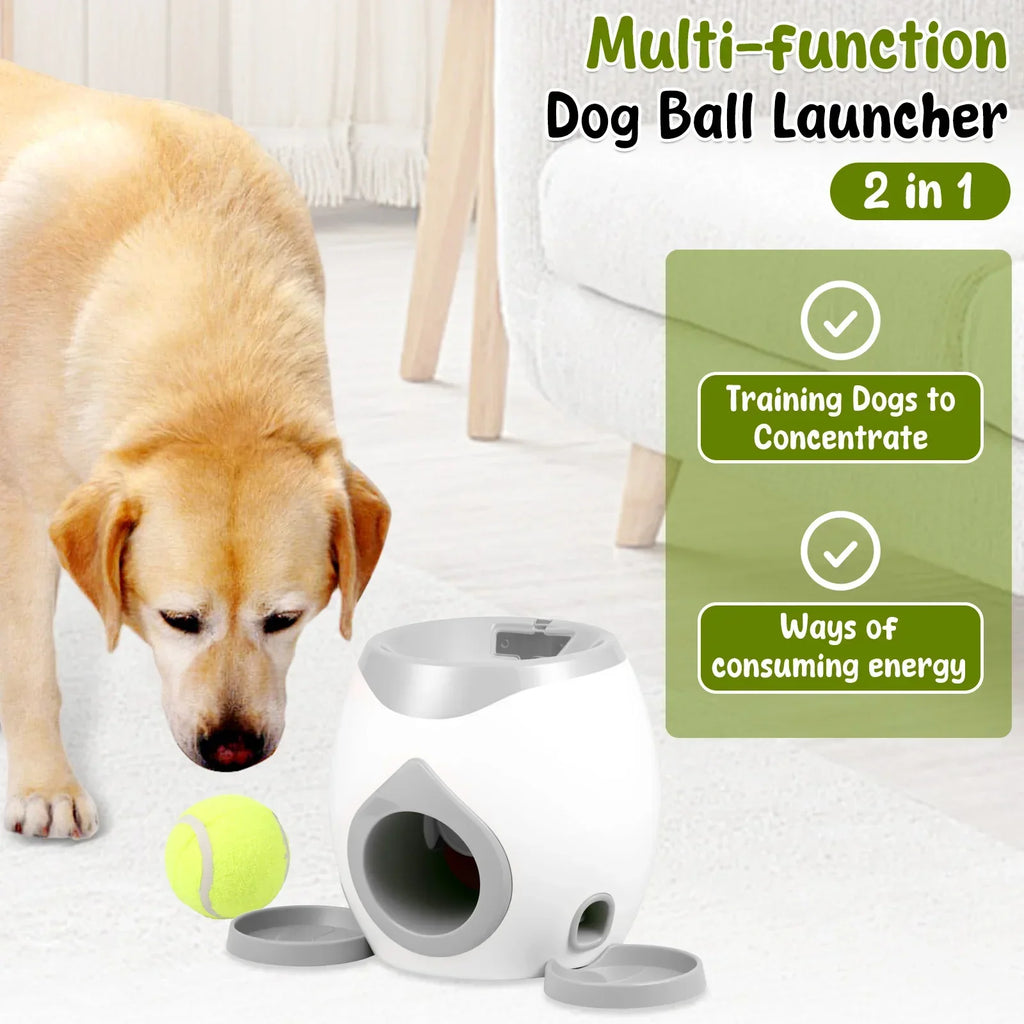 Automatic Interactive Dog Tennis Ball Launcher