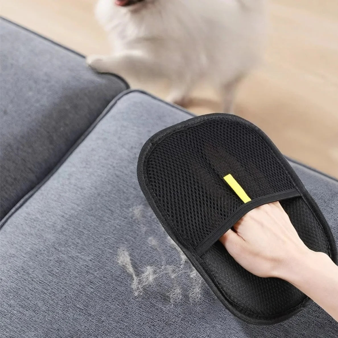 Double-Sided Reusable Pet Hair Removal & Grooming Gloves